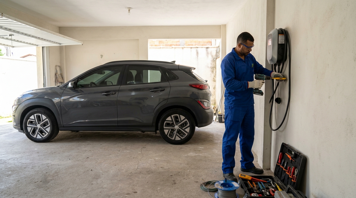 Instalacao de carregador de carro eletrico em Sete Lagoas‑MG